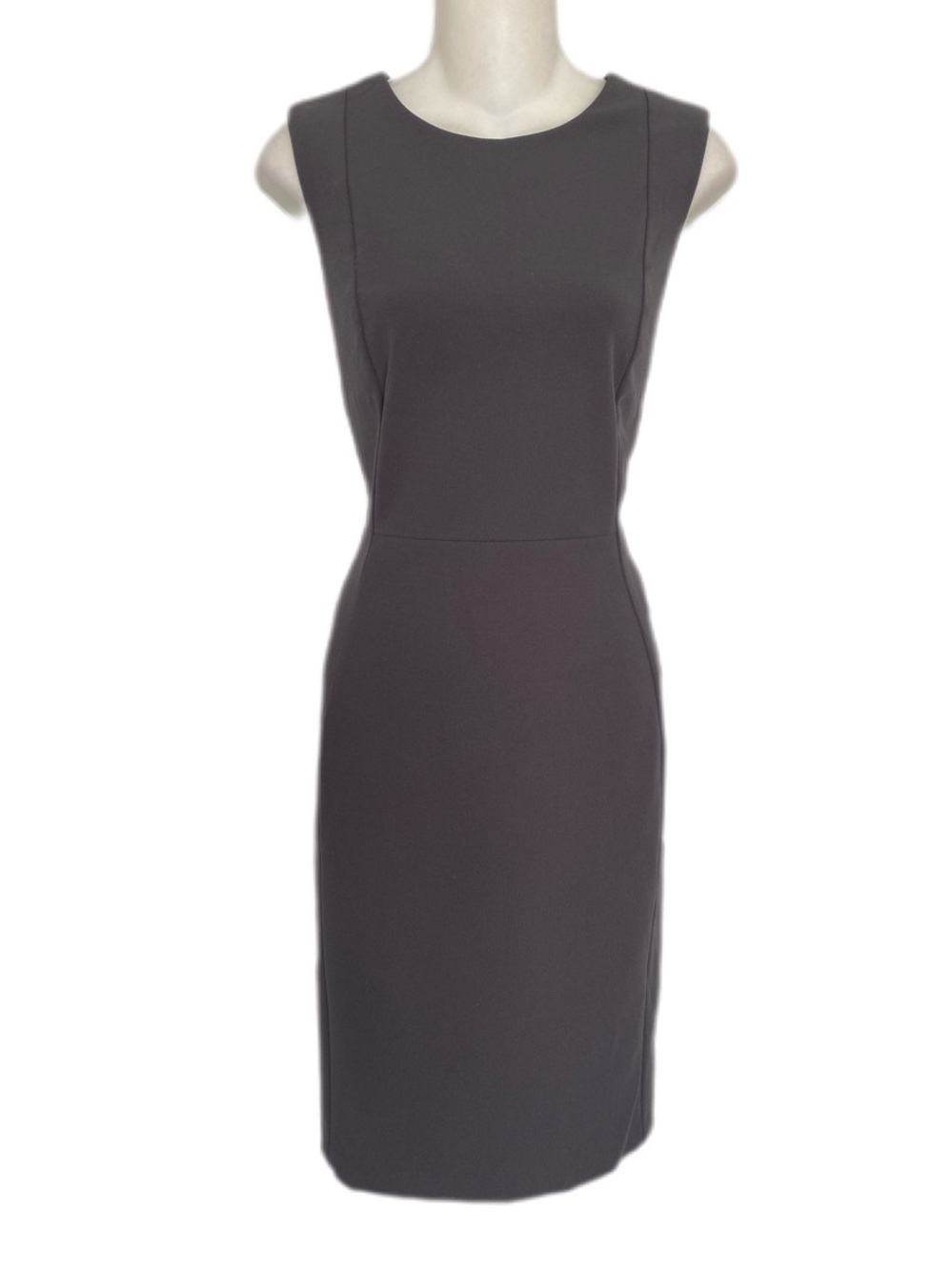 Calvin Klein Gray Classic Sleeveless Sheath Dress 10